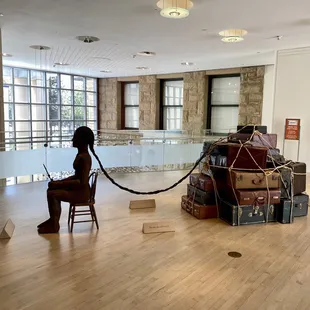 Carrying all of her baggage!