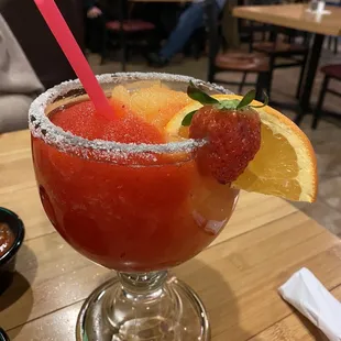 Strawberry Mango Frozen Margarita