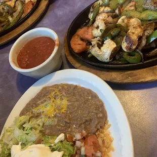 Combination fajita with all the goods