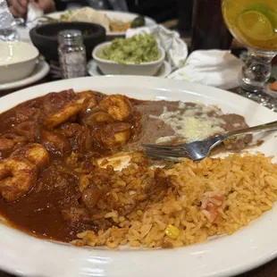 Camarones a la diabla.
