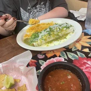 Al pastor burrito