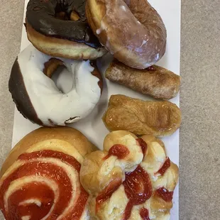 a variety of doughnuts