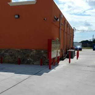 outside