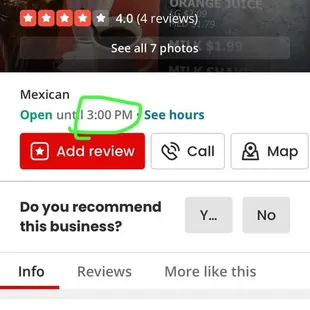 ellos dicen que cierran a las 3 pero ya no quieren atender después de la 1