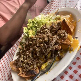 Nachos With Beef Or Guacamole