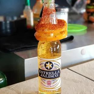 a bottle of tequila