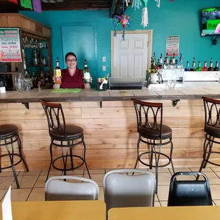 a man sitting at the bar