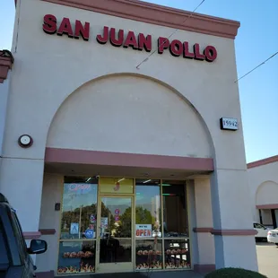 the front of the store