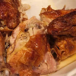 Exquisite Roasted Chicken in gorgeous burnt apricot hue-- PERFECTION!