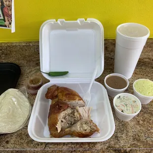 #5 dinner special with corn tortillas and horchataaa. The entire meal was $16.84