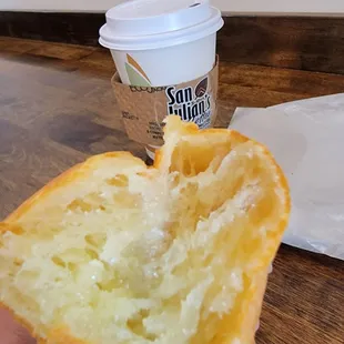 Cheesey inside, crispy outside Pandebono