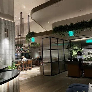 Entrance of restaurant