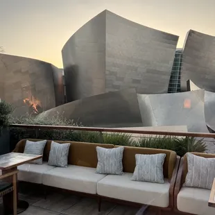 View of the bar patio.