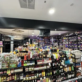 a wide selection of liquors