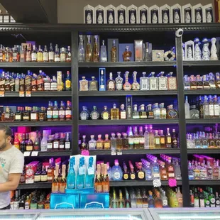 Whiskey tequila and other liquor