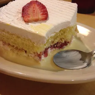 Tres leeches is amazing in general but it&apos;s super fantastic with strawberries!