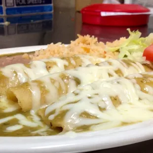 Delicious Green Enchiladas