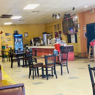 Slow service, despite being alone.