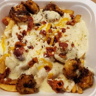 The Fredo with cajun shrimp