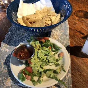Guacamole and chips. Excellent