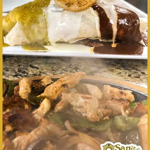 What&apos;s your favorite it one?#BurritoMexicano #ChickenFajitas #mexicanrestaurant