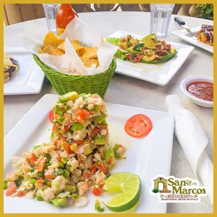 #TBT Ceviche de Camarón,PicaGuaca, Carne Asada &amp; Enchiladas. #mexicanrestaurant