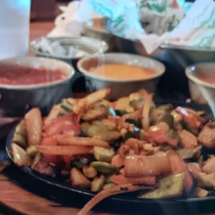 Veggie fajitas