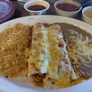 Chicken 20. 2 Pieces Fajita Enchiladas Lunch Special