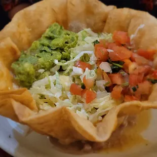 Chicken fajita salad