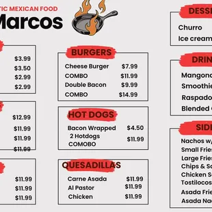 sushi and sashimi, menu