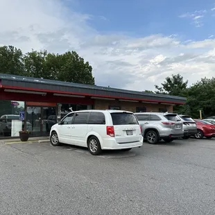cars parked in a parking lot