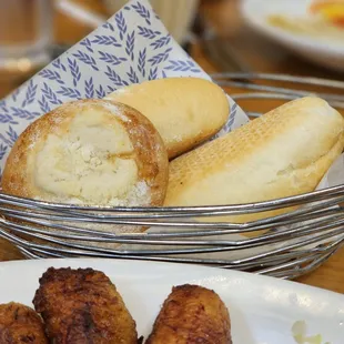 Complimentary bread - 2 sweet, 2 plain