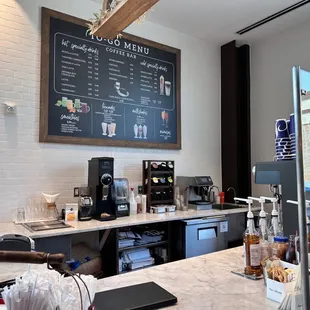 a coffee bar