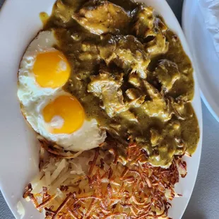 Chile Verde for breakfast!!