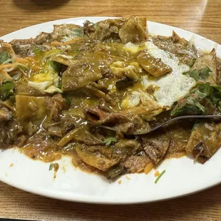 Chilaquiles - Green Chilies Carnitas