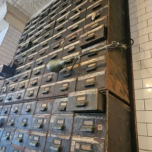 a stack of drawers