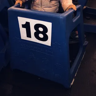 Blue plastic helpers for beginners (kids and adults alike!)