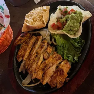 Chicken fajitas