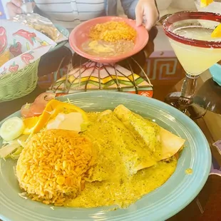 Enchiladas, tacos y margaritas