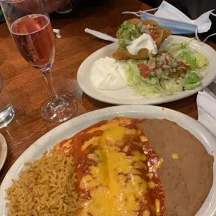 Beef enchiladas