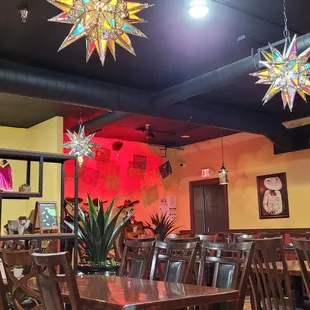 Decor inside restaurant