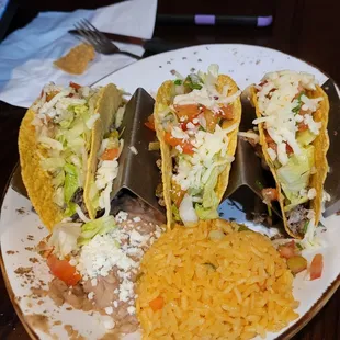 Three Taco meal