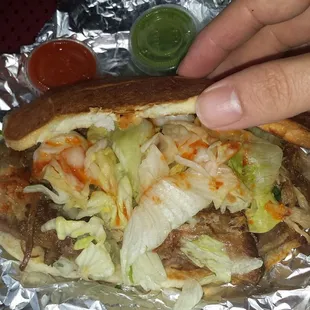 Yummy pork torta is delicious