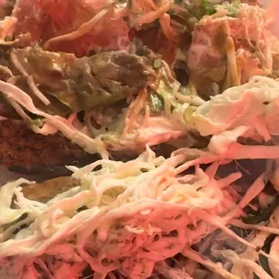 a plate of food on a table