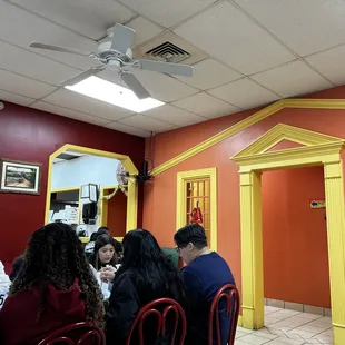 View inside the dining area.