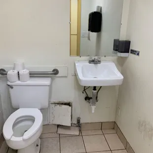 Dirty floor and walls