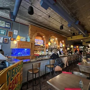 people sitting at the bar