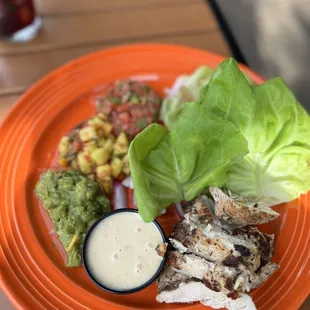 a plate of mexican food