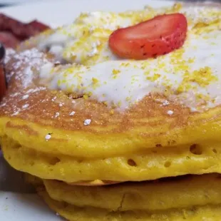 Lemon pancakes combo