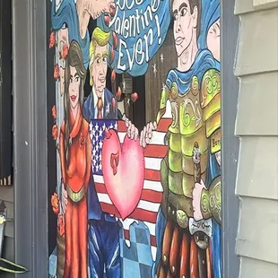 February 1, 2025 numeral in window on patio. According to the staff member, it is not sarcastic.